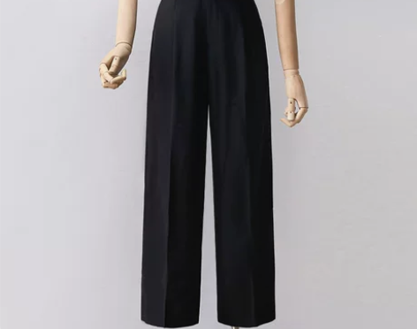 夏季垂感阔腿裤女 韩版高腰显瘦 薄款休闲裤...