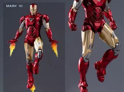 中动mk6钢铁侠手办漫威复仇者联盟周边正版...