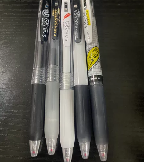 日本ZEBRA斑马中性笔JJ15黑笔套装刷...