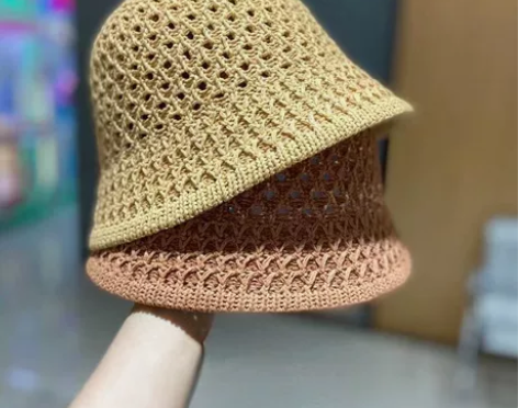 夏天帽子女百搭日系大脸显瘦折叠易携带水桶帽...
