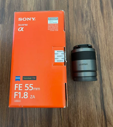 Sony索尼55mm F1.8镜头 蔡司认...