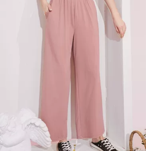 【妖精的口袋】垂感宽松直筒裤阔腿裤女显瘦休...