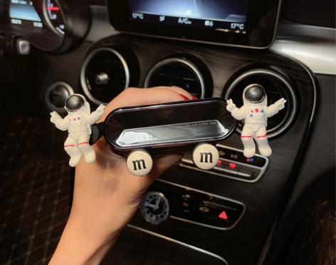 手机车载支架2021新款汽车用品出风口卡扣...