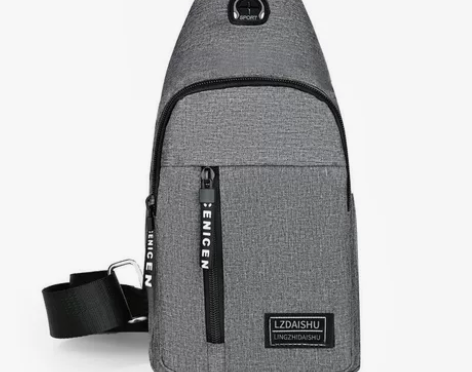 胸包男士背包新款尼龙帆布胸包休闲运动旅游胸...