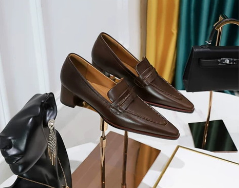 修脚显瘦尖头 深口鞋女鞋深口单鞋 欧美