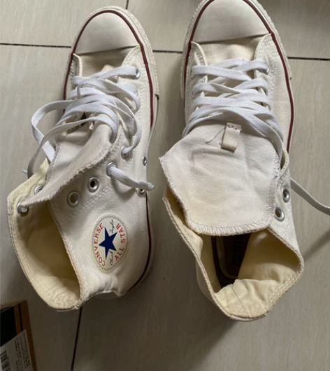 匡威 All STAR 经典高帮帆布鞋 感...