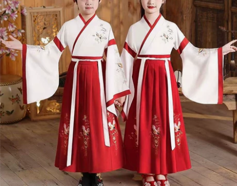 汉服男童国学服中国风古装书童服装三字经弟子...