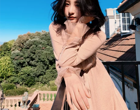 大喜自制 秋冬新款韩版复古圆领气质显瘦蕾丝...