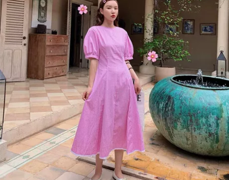 法式文艺宫廷风裙 只穿上拍照一次 均码  ...