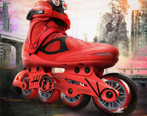 美洲狮溜冰鞋成人直排轮轮滑鞋成年男女旱冰鞋...
