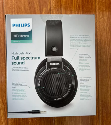 飞利浦SHP9500头戴式有线hifi耳机...
