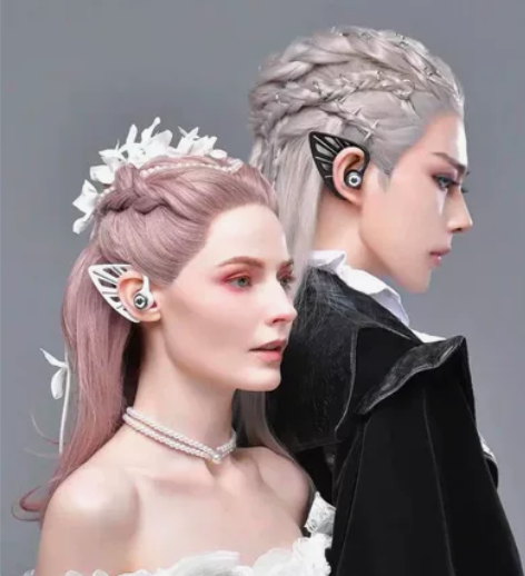 出妖舞Yowu精灵耳机入耳式蓝牙耳机——黑...