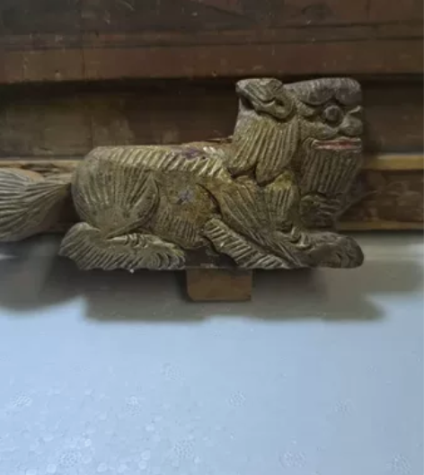 老木雕花板狮子一个民宿茶馆装饰收藏回 感兴...