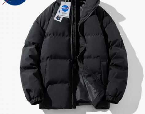 NASA联名羽绒服男潮牌2022冬季宽松棉...
