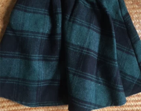 非jk制服群百褶裙墨绿格子学院风半身裙日系...