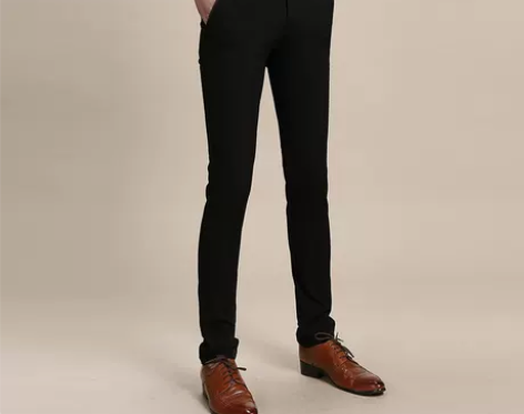 男裤小脚裤韩版修身马丁靴子西裤长裤上班工作...