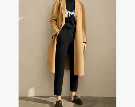 【双11狂欢价】Amii复古毛呢裤显瘦休闲...