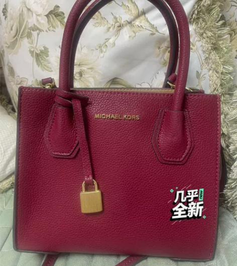 MK Mercer风琴包，暗红色，小号，没...