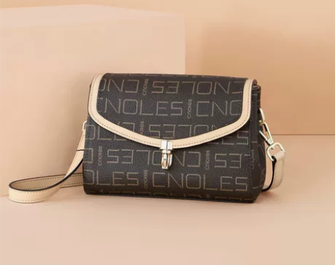 蔻一大容量抢眼针扣名媛百搭女士单肩斜挎包女...