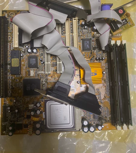 全新586电脑主机主板amd k6，包含 ...