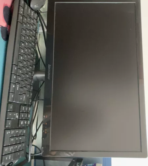 联想台式机电脑、显示屏+主机+键盘，自提 ...