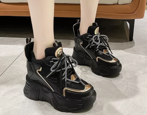 内增高女鞋增高10cm女款运动鞋冬款202...