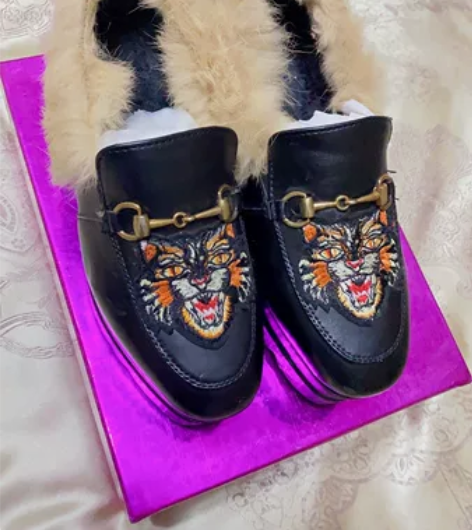 毛毛鞋女秋冬季外穿豆豆鞋加绒乐福鞋兔毛棉鞋...