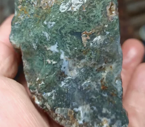 绿玛瑙 绿草玛瑙 水草玛瑙 原石 806克...