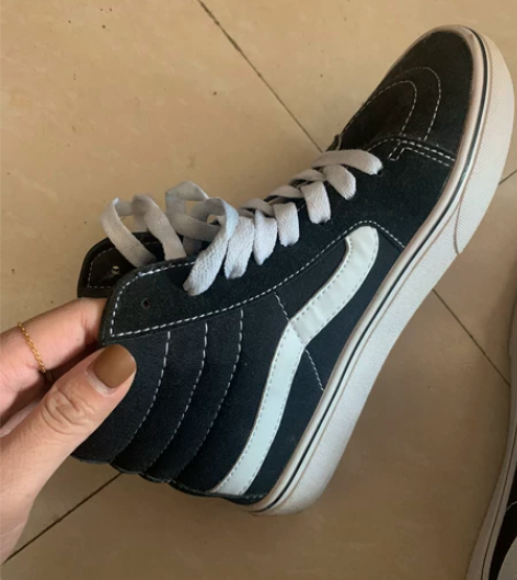 vans 不是真的 高帮 品质一般 仅试穿...