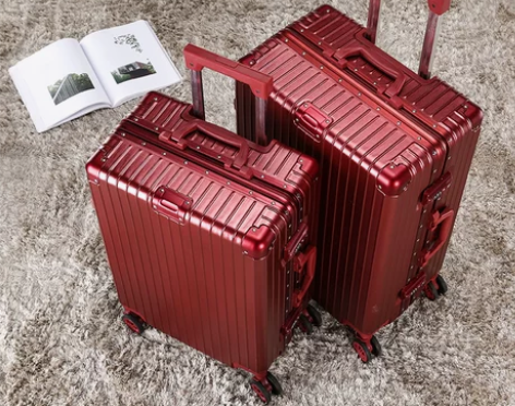 ?皮箱拉杆箱女新娘结婚陪嫁箱红色行李箱婚庆...