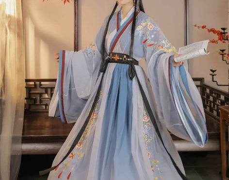 ?光宿原创汉服【凤珞】魏晋风交领破裙重工刺...