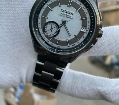 西铁城舒博钛光动能GPS授时男士卫星对时腕...