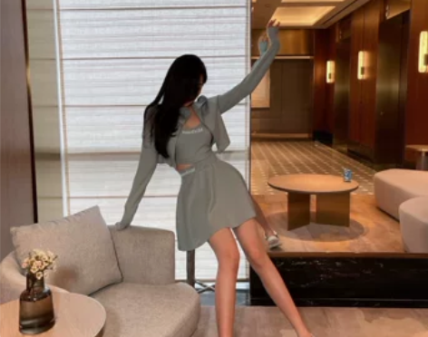 woppei【网球少女放学记】套装 S码一...