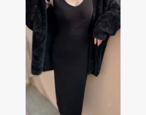 连衣裙晚时光10.31性感港风加厚针织背心...