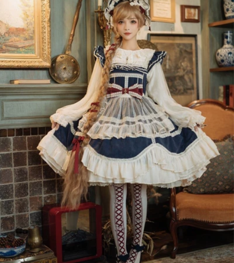 吸吸猫lolita白雪姬含bb帽 粉色含k...