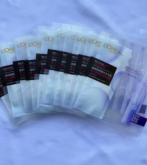 闲置欧莱雅安瓶面膜，补水效果很好哦，10片...