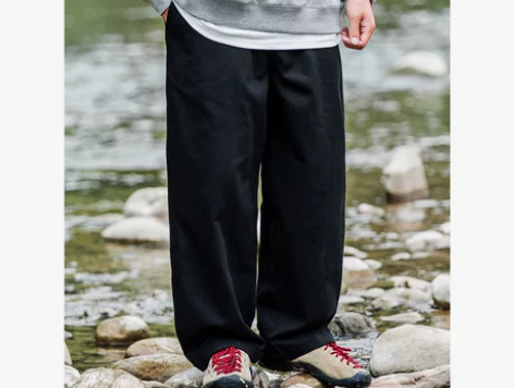 OW线上商店 四季通用男生长裤 宽松直筒型...