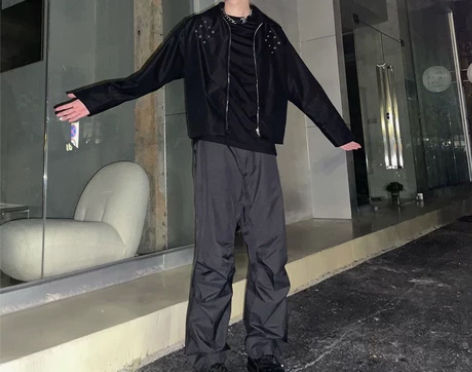GR10K 尼龙防水侧拉链机能小众工装裤v...