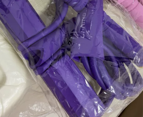 拉力绳/拉力器 李宁脚蹬拉力器  粉色紫色...