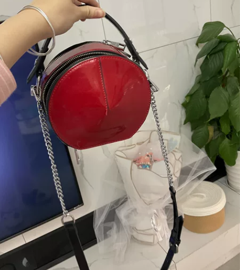红色小圆包 手提包 单肩包 斜挎包 闲置出...