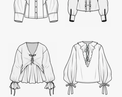 服装款式图，服装效果图，设计图绘图 高效绘...