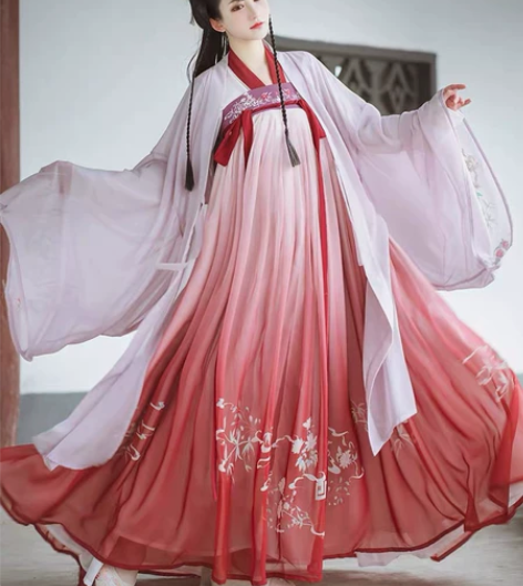 【留香】原创汉服女绣花大袖衫日常传统汉服春...