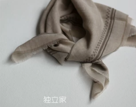 你们都爱的西班牙 文艺风苎麻棉羊毛刺绣手帕...