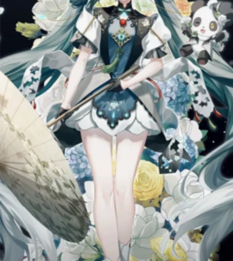 初音miku未来有你5周年个性装扮，白框2...