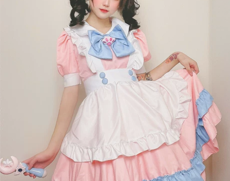 现货女仆装可爱学生cosplay日系大佬连...