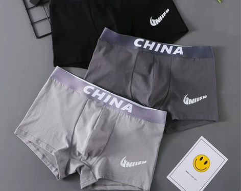 男士内裤平角裤纯棉裤衩青年舒适透气男生个性...