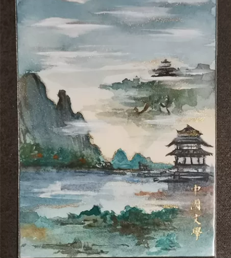 中国文学手绘卡 画师星期一 标价包邮，售出...