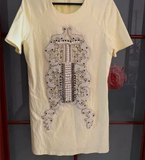 Marie Mary 短袖短款连衣裙。16...