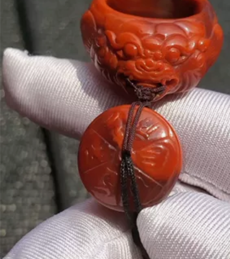 南红满肉满色苏工招财貔貅【招财貔貅】【苏州...