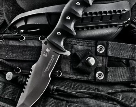 汉道海豹多功能防身战术小刀高硬度刀具野外求...